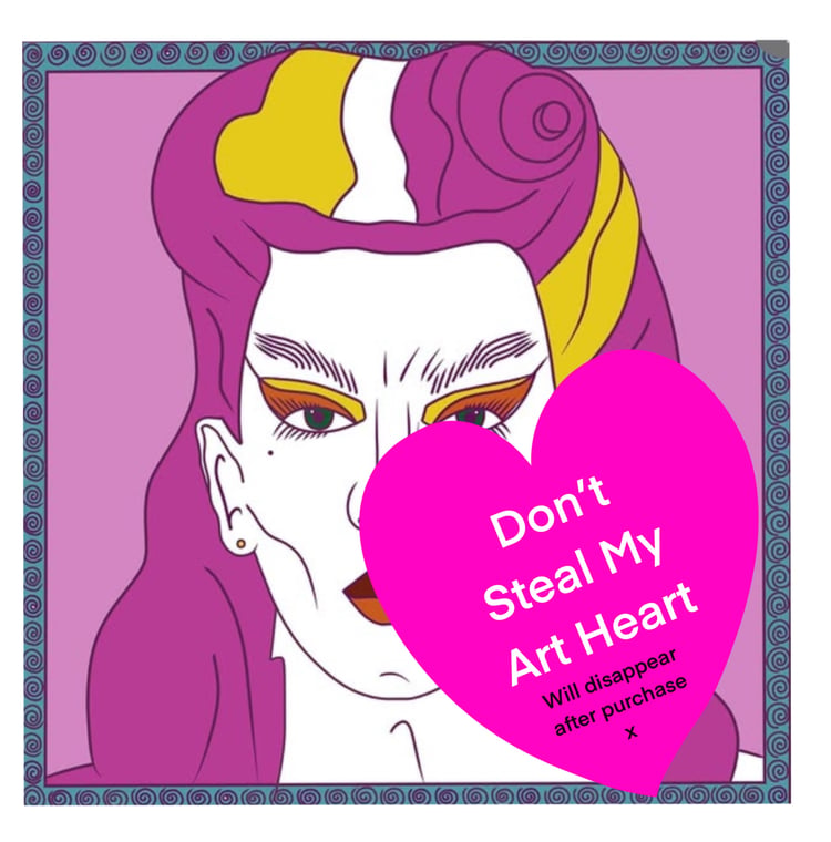 Drag Artist No 1 by Grey Tin (Coloured page example) Don’t Steal my Art Heat will not appear on purchased Digital Download