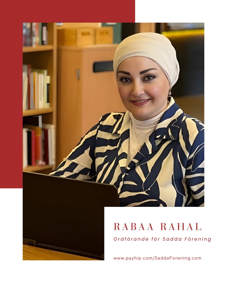 För mig är varje utmaning en möjlighet att växa – ett bevis på ett levande hjärta och ett öppet sinne — Rabaa Rahal / Ordförande för Sadda Förening - جمعية صدى