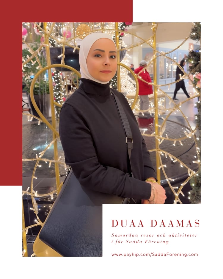 Ständigt på resa mot utveckling, hälsa och livsglädje — Duaa Daamas / Samordna resor och aktiviteter i för Sadda Förening - جمعية صدى