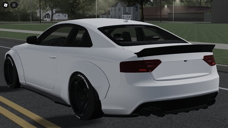 Widebody side profile of Audi RS5 Coupé LB WORKS