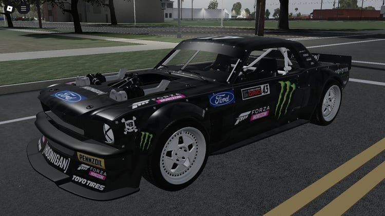 Roblox Ford Mustang Hoonicorn V2 front view