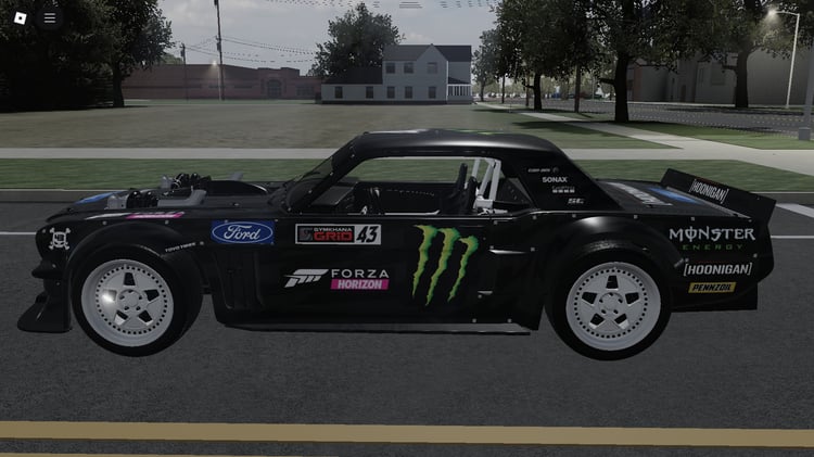 Side profile of Hoonicorn widebody Mustang
