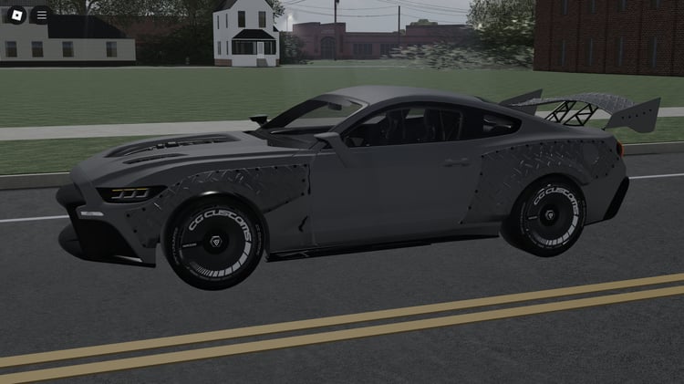 Side profile highlighting classic Mustang lines