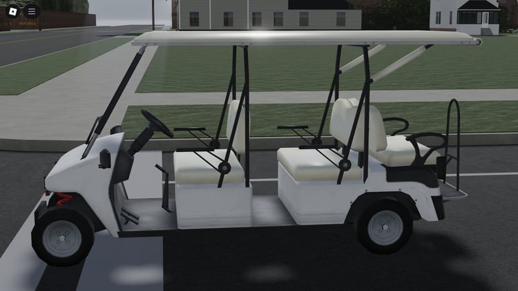 Side profile of Mini Golf Car on course