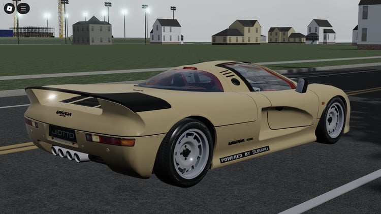 Side profile of Caspita F1 supercar