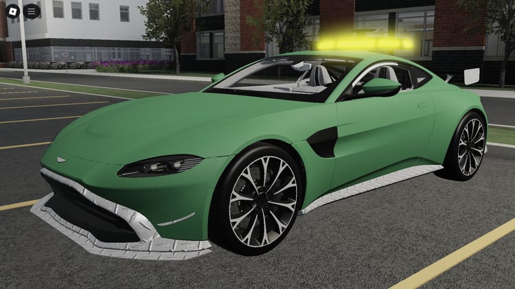 Roblox Aston Martin Vantage F1 Safety Car front view