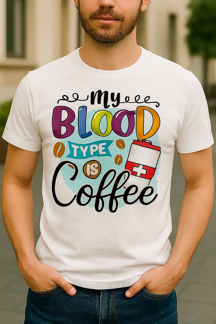 Create. Print. Profit. With Our T-Shirt Graphics Blood Type