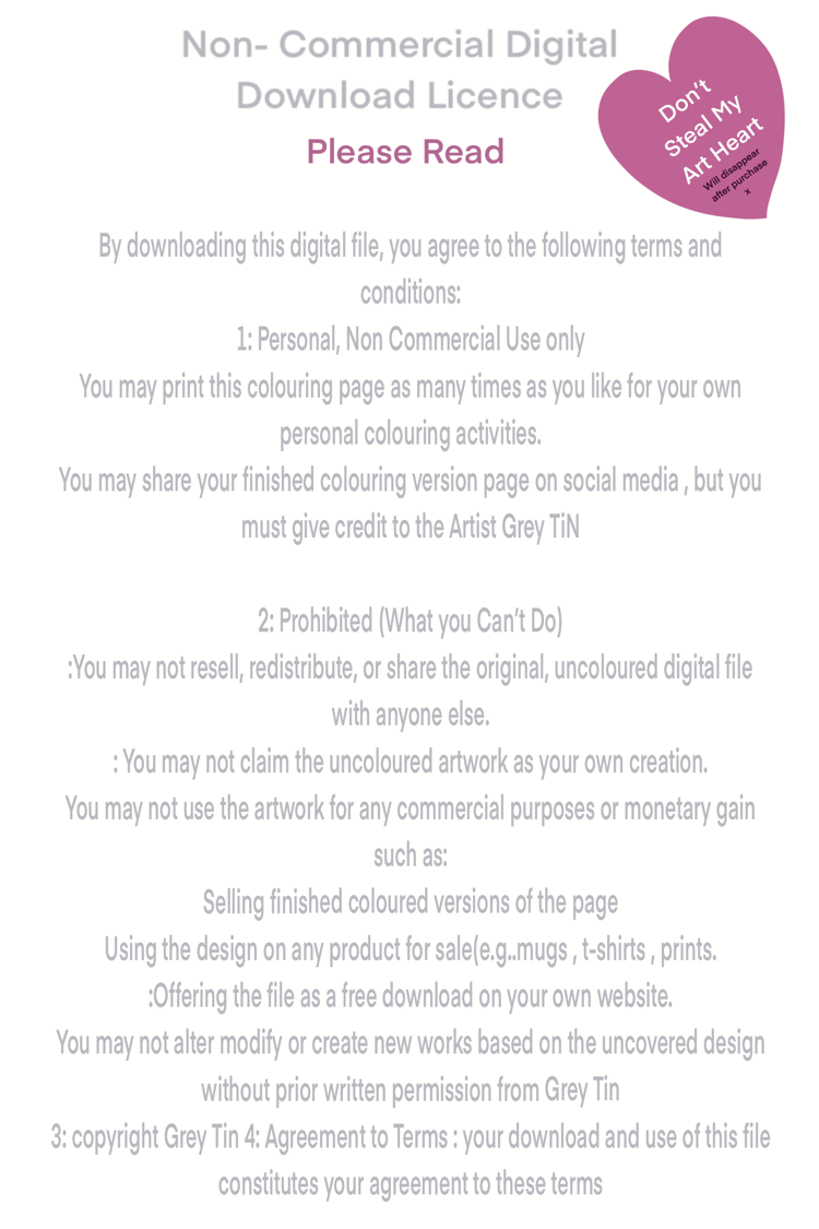 Non-Commercial Digital Download License- Grey Tin