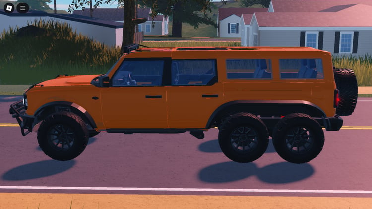 Side view of Ford Bronco 6x6 off-road vehicle