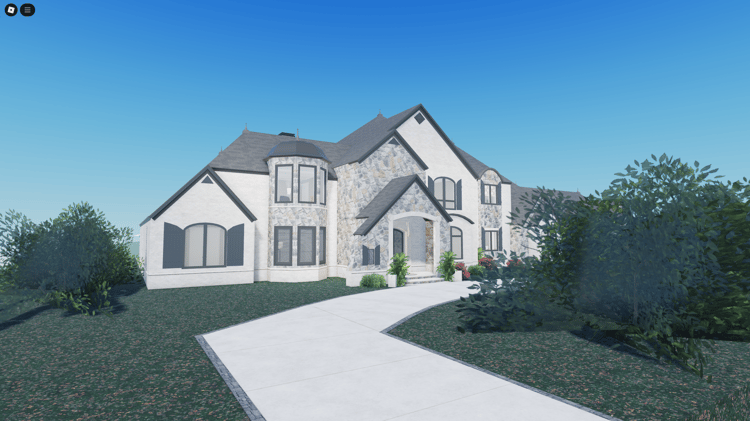 Roblox luxury villa with pool and garage