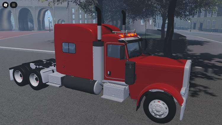 Side profile of the Peterbilt 389 truck