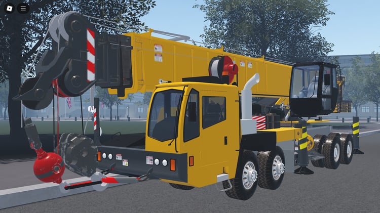 Roblox crane truck front view