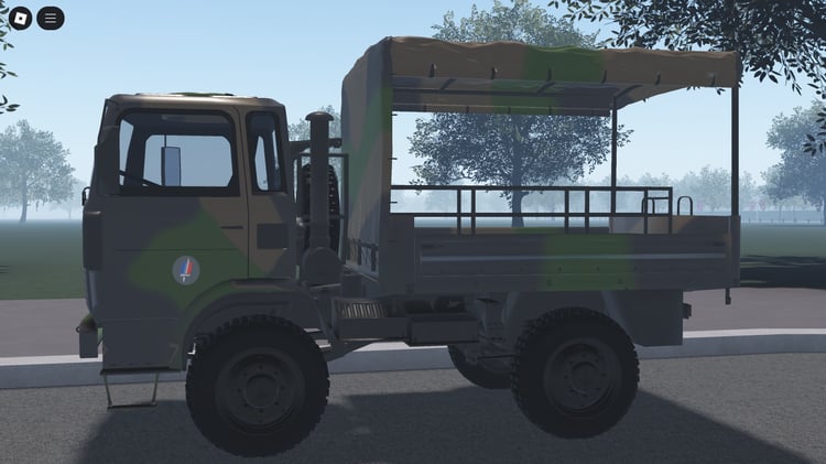Rear angle of Renault TRM armored vehicle