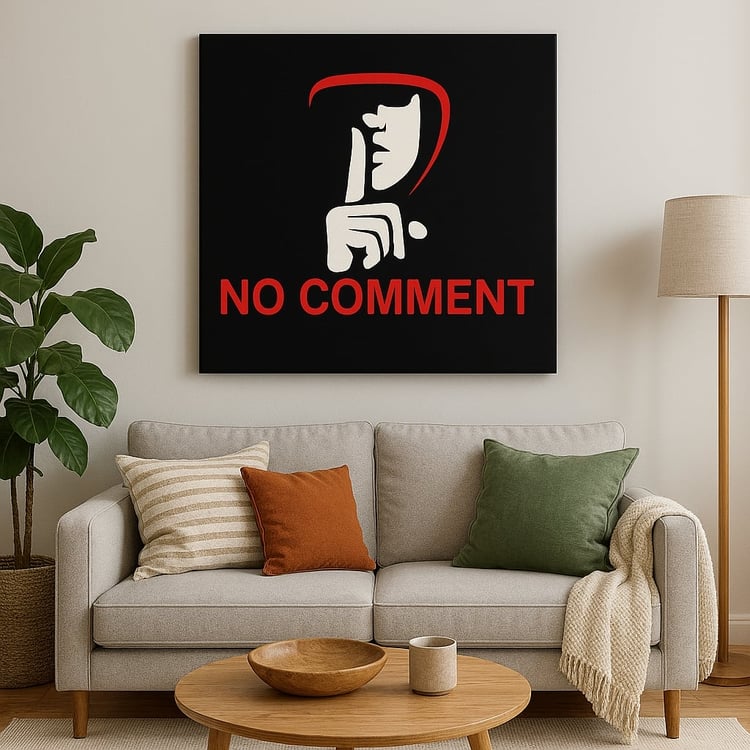 NO COMMENT: The Art of Saying Less Instant Download! Living Room