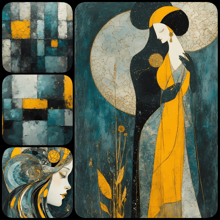 abstract art digital bundle, vibrant digital art, watercolor bonsai tree, bee purple iris art, yellow rose abstract, geometric abstract background, digital download art, printable wall art, bold abstract images, fashion textile design art, social media gr