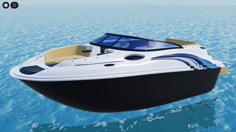 Roblox Speed Luxury Boat cruising on ocean
