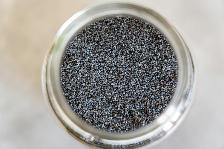 Chia seeds in a bowl, high-fiber foods to help lower blood sugar and maintain steady glucose levels