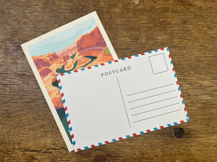 carte postale, famille, amis, nouvelle, voyage, partage