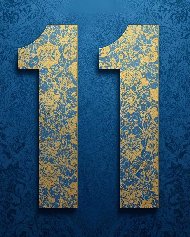 Illustration Master Number 11 meaning child personality