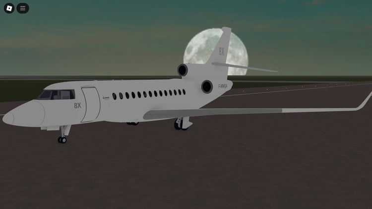 Working Roblox private jet – F-WWQA aircraft asset