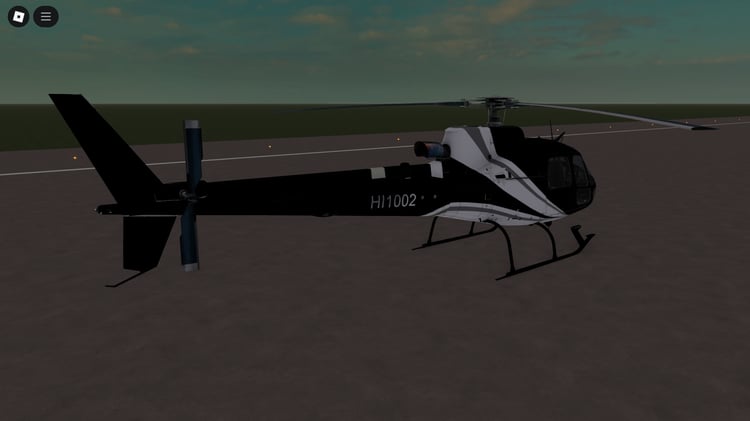 AS350 helicopter Roblox asset for aviation roleplay