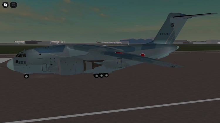 Roblox realistic transport aircraft Kawasaki C-2