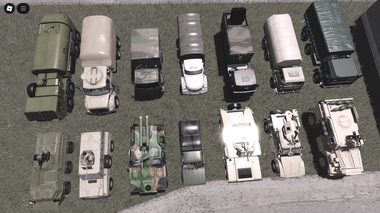 Roblox 14 Working Military Vehicles Pack overview