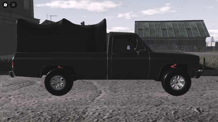 Driveable GMC army truck in Roblox war map