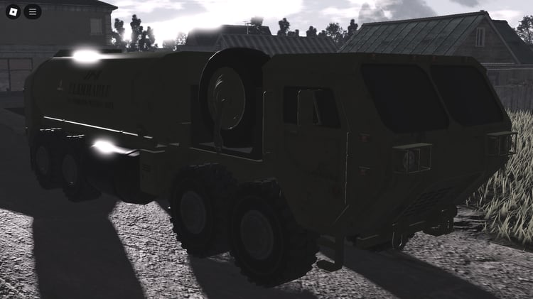 Roblox Military Fuel Tanker front view
