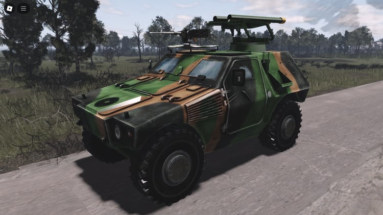 Roblox Panhard PVP Armored front view