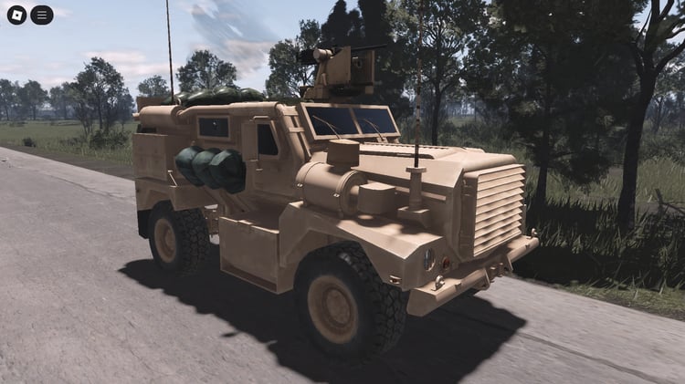 Roblox MRAP Armored Française front view