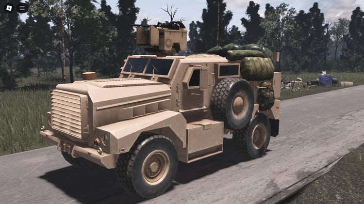 Driveable MRAP with openable doors in Roblox