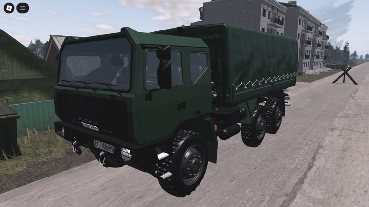 Roblox Military Truck Iveco 250 front view