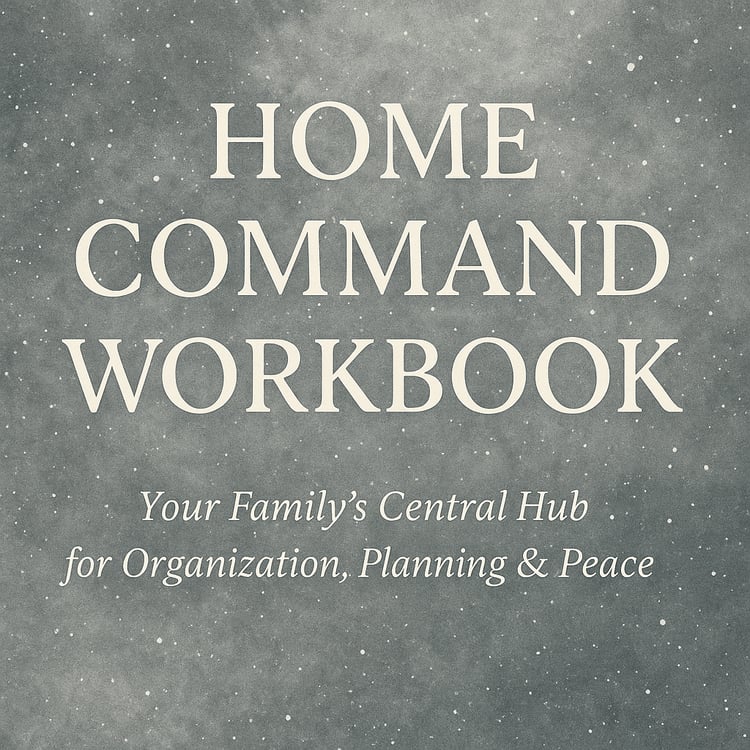mini home planner, home command center, printable binder, parent planner, family organization, galaxy printable, budget tracker, meal planner, chore chart, emergency contacts, family calendar