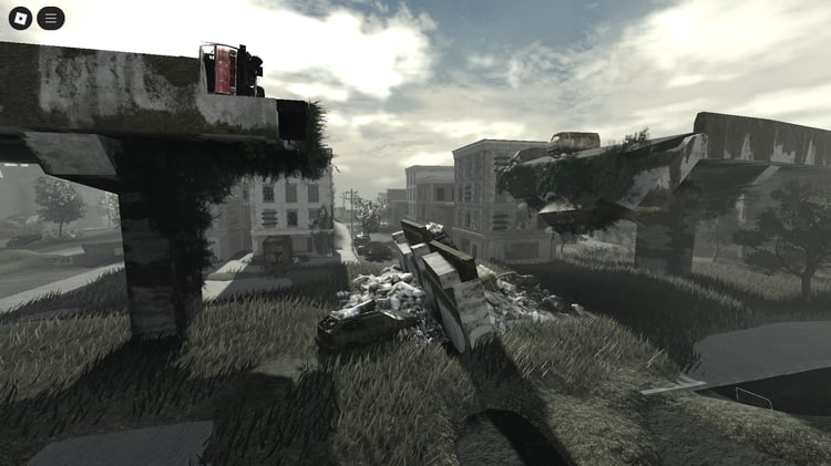 Atmospheric abandoned Roblox city build