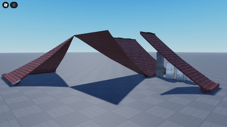 roblox castle roof models with rooster ornaments