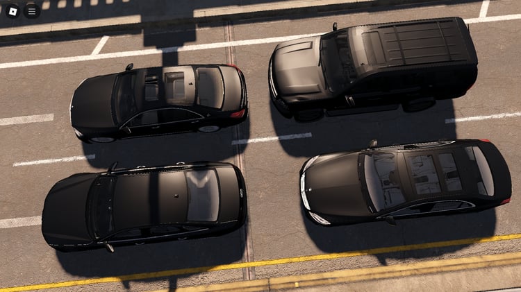 Roblox GovPack Vehicle Bundle with 3 cars and 1 van