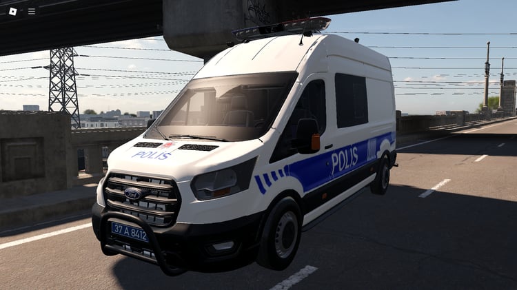 Roblox Ford Transit Polis 2019 Turkish police van