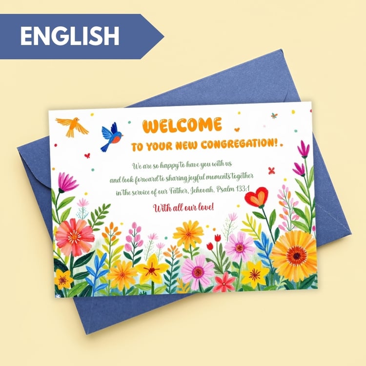 JW Card “Welcome to your new congregation!” – JPG and PDF format