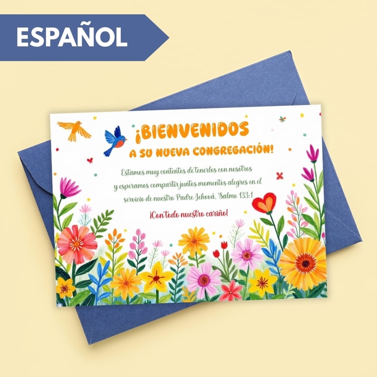 Tarjeta JW “¡Bienvenido a su nueva congregación!” – Formato JPG y PDF