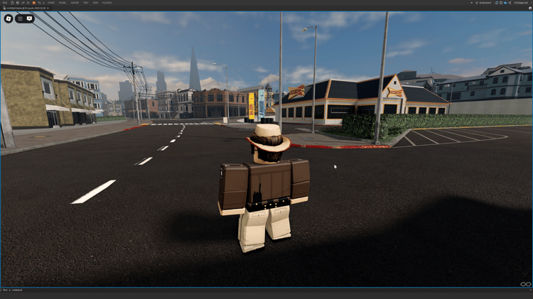 Roblox death screen UI with blur effect
