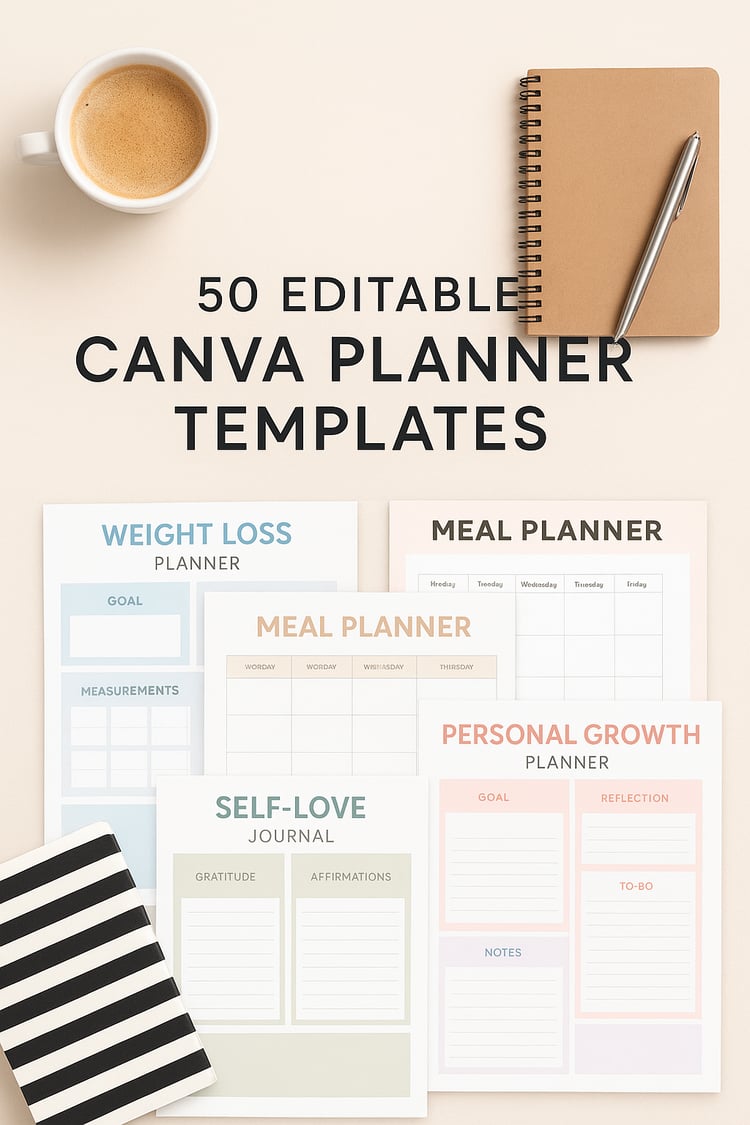 Canva Planner templates, planner,