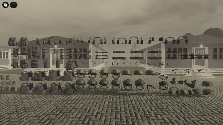 Roblox military bundle with backpacks and holsters