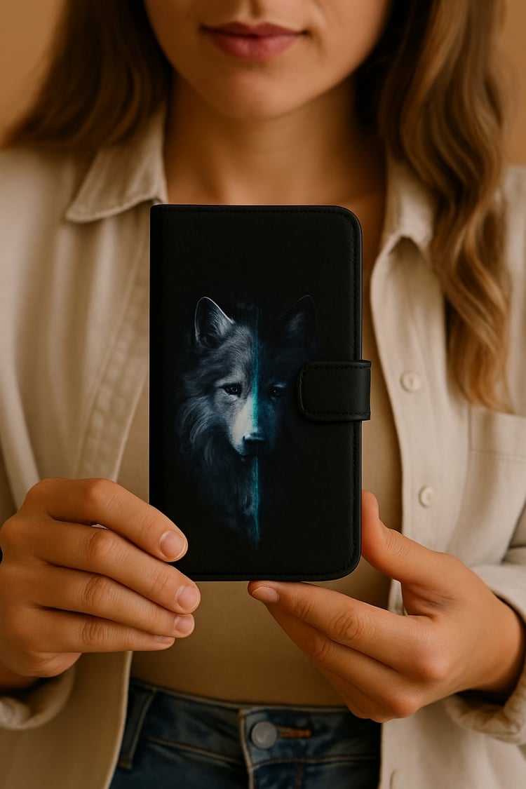 Trendy Printable Phone Case Designs 2 Face Wolf