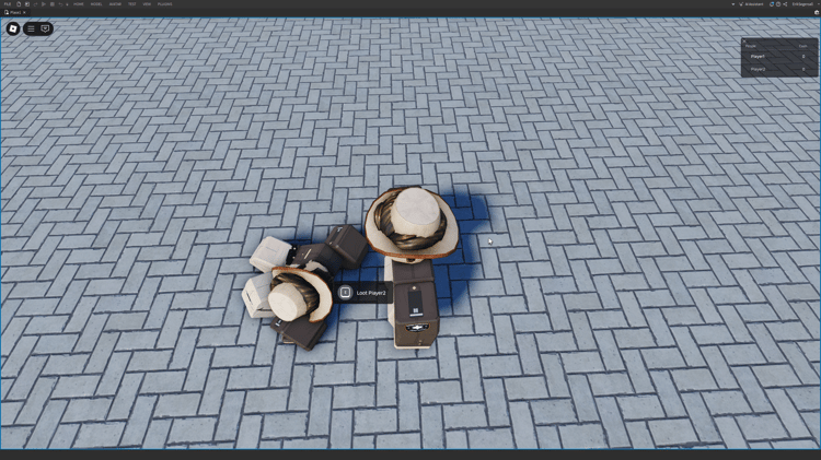 Roblox loot system script hold E to loot