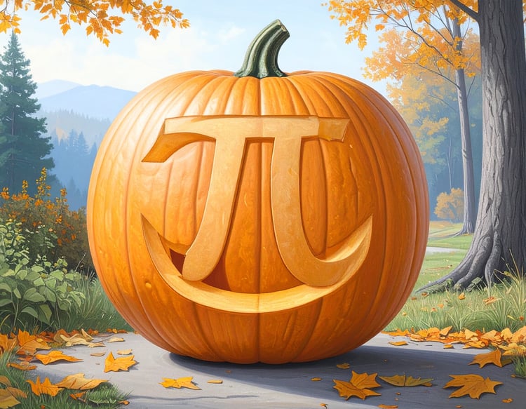 Jack-o-lantern used for a Halloween math art activity