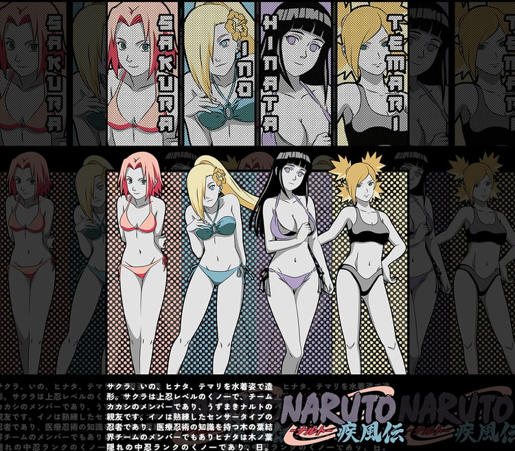 DESIGN ANIME Naruto Waifus