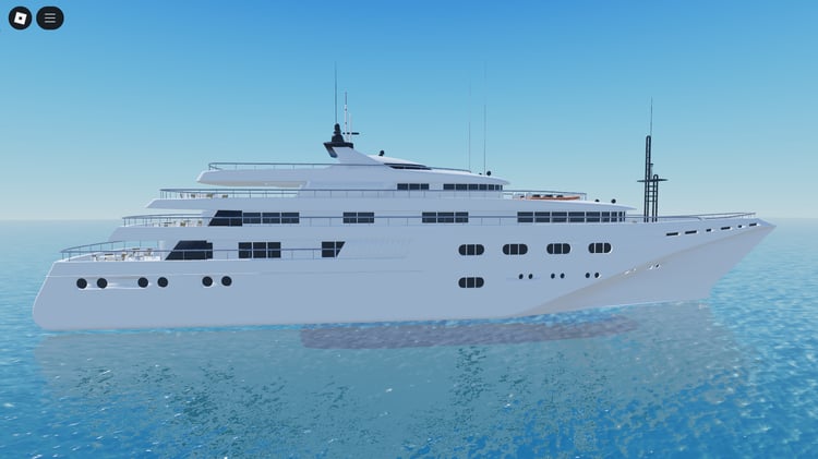 Drivable Roblox luxury boat for roleplay