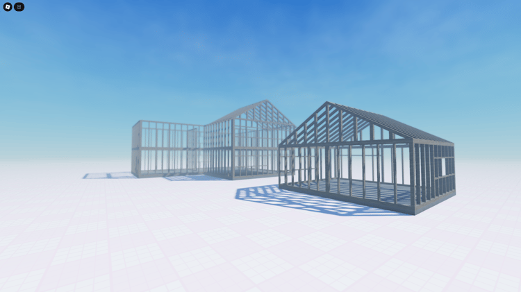 Roblox construction building models wooden frames