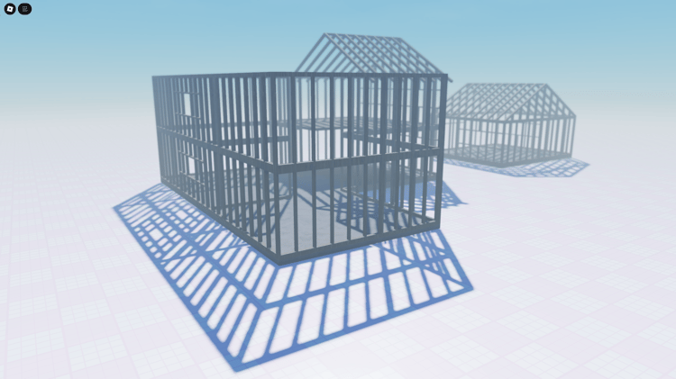 Roblox early phase house construction asset